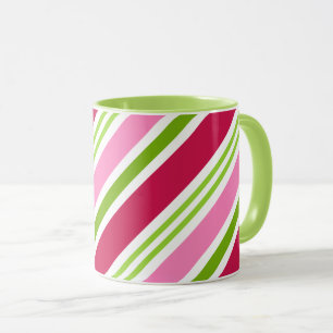 Cadeau de Tasse à Café Rayures de Bonbons de Noël