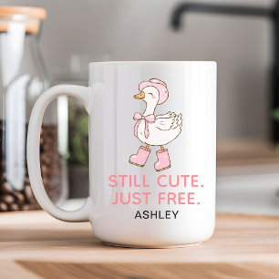 Cadeau de tasse à café rose personnalisé et mignon