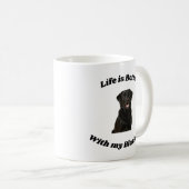 Cadeau de tasse Black Lab Retriever (Devant droit)
