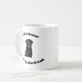 Cadeau de tasse Black Lab Retriever (Devant gauche)