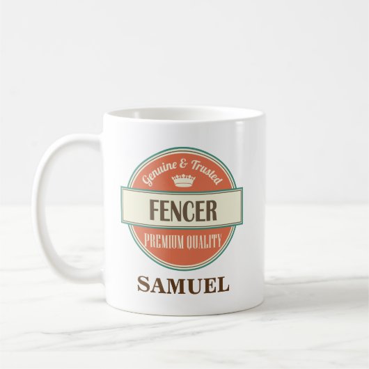 Cadeau de tasse de bureau personnalisé par (Gauche)