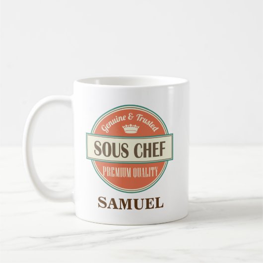 Cadeau de tasse de bureau personnalisé par chef de (Gauche)