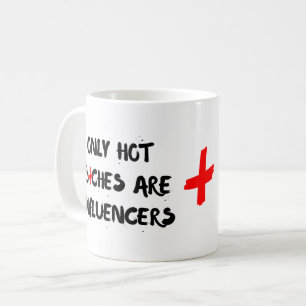 Cadeau de tasse de citation drôle d'influenceur po