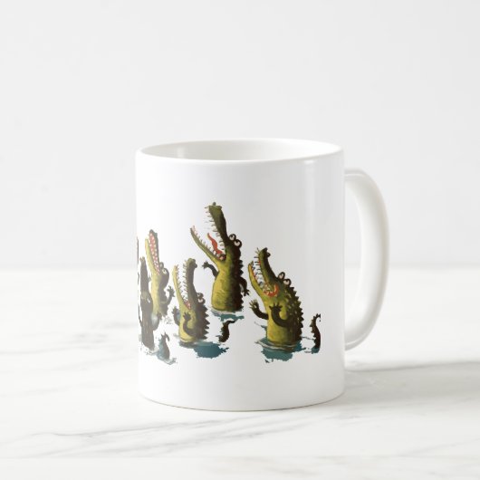 cadeau de tasse de crocodile drôle (Devant droit)