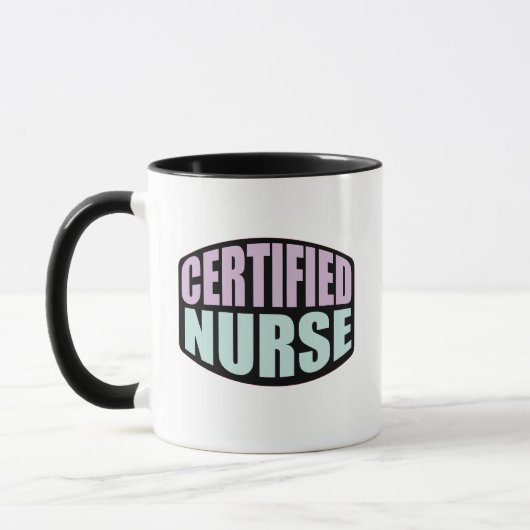 Cadeau de tasse de infirmière pour infirmière cert (Gauche)