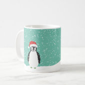 Cadeau de tasse de pingouin de Milou Père Noël de (Devant gauche)