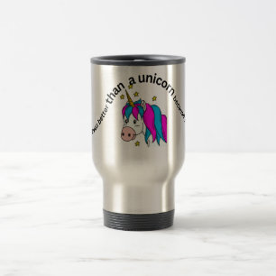 Cadeau de tasse de voyage à café isolée Licorne Ma