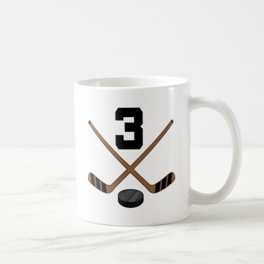 Cadeau de tasse du numéro 3 du Jersey de joueur de (Droite)