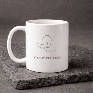 Cadeau de Tasse Minimaliste Parrain/ Marraine Sacr