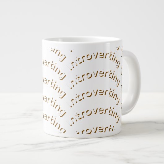 cadeau de tasse personnalisable spéciale introvert (Devant droit)