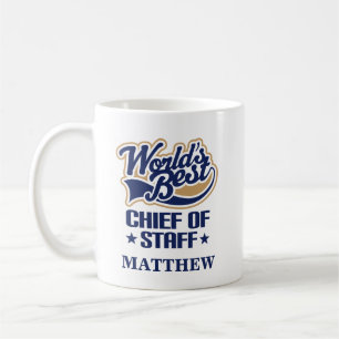 Cadeau de tasse personnalisé par chef du personnel