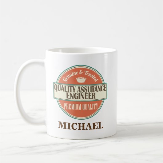Cadeau de tasse personnalisé par ingénieur de (Gauche)