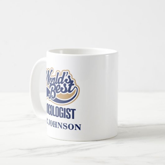 Cadeau de tasse personnalisé par oncologiste (Devant gauche)