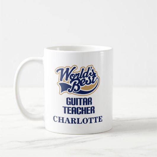 Cadeau de tasse personnalisé par professeur de (Gauche)