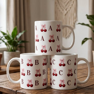 Cadeau de tasse personnalisée avec initiale et mot
