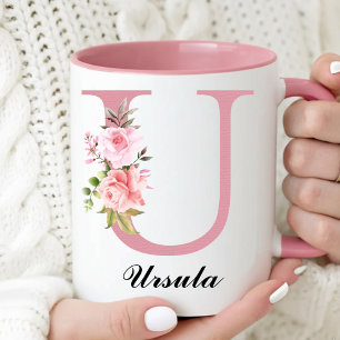 Cadeau de tasse personnalisée avec monogramme et r