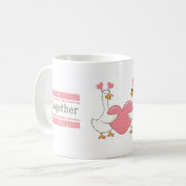 Cadeau de tasse pour couple de l'oie mignonne ense (Devant gauche)