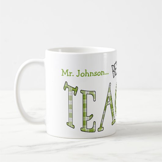 Cadeau de tasse pour le professeur de votre enfant (Gauche)