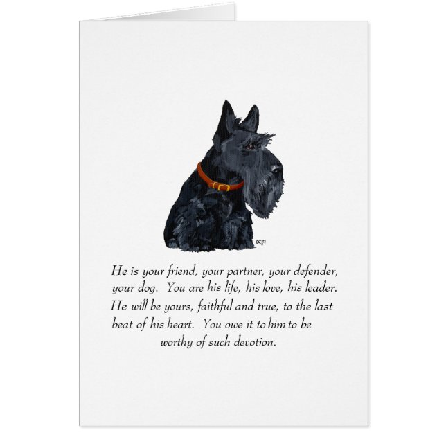 Cadeau de Terrier Écossais (Devant)