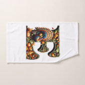 Cadeau de Thanksgiving avec la lettre E (Serviette à main)