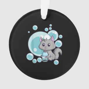 Cadeau de thé bulle de chat Funny Boba Tea Cats