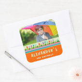 Cadeau de train d'anniversaire Faveurs Autocollant (Enveloppe)