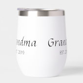 Cadeau de typographie établie grand-mère isolé (Droite)