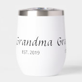 Cadeau de typographie établie grand-mère isolé (Avant)