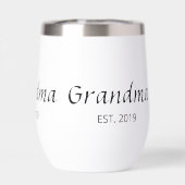 Cadeau de typographie établie grand-mère isolé (Arrière)