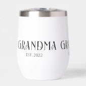 Cadeau de typographie établie grand-mère isolé (Avant)