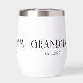 Cadeau de typographie établie grand-mère isolé (Arrière)