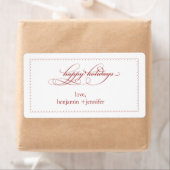 cadeau de vacances étiquette ou étiquette (En situation)