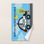 Cadeau de voiture de police du shérif adjoint (Serviette à main)