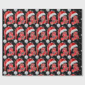 Cadeau Deck Les Halls Collection Neige Papier Enveloppant (Plat)