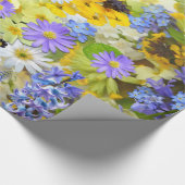 Cadeau Décor à fleurs 49 Papier à envelopper (Coin)