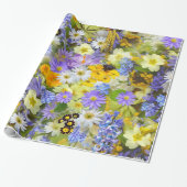 Cadeau Décor à fleurs 49 Papier à envelopper (Déroulé)