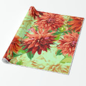 Cadeau Décor à fleurs 83 Papier à envelopper (Déroulé)