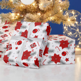 Cadeau Décor de Noël papier d'emballage motif