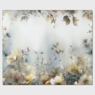 Cadeau Découpage Papier à envelopper Pastels Floral Desig