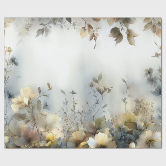 Cadeau Découpage Papier à envelopper Pastels Floral Desig (Couture)