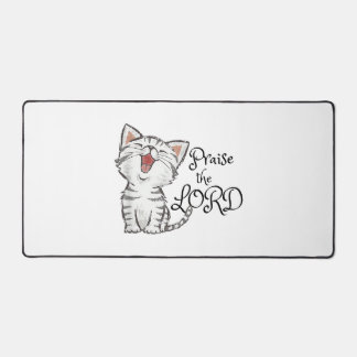 cadeau d'écriture chrétienne avec un chat mignon,