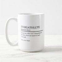 Cadeau définition triathlète, mug définition nom,