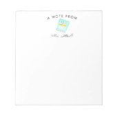 Cadeau d'enseignant de maths mignon bloc-notes sta (Devant)