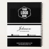 Cadeau d'entreprise personnalisé noir/blanc de mar (Dos)