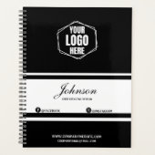 Cadeau d'entreprise personnalisé noir/blanc de mar (Devant)