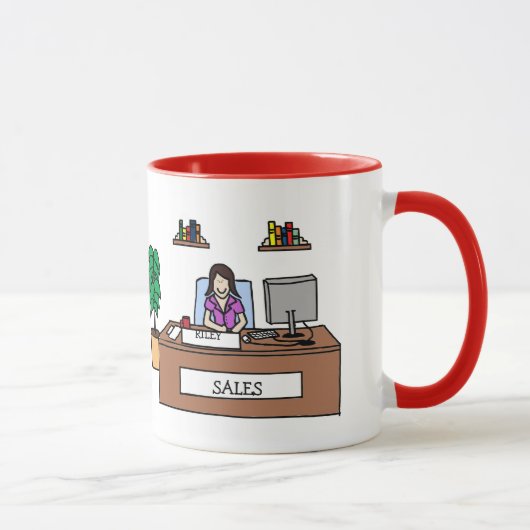 Cadeau d'équipe de ventes - tasse personnalisable (Droite)