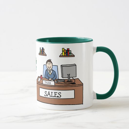 Cadeau d'équipe de ventes - tasse personnalisée de (Droite)