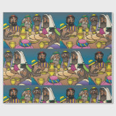 Cadeau Dernier papier d'enveloppement religieux (Plat)