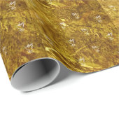 Cadeau Des colombes enveloppant du papier (Coin rond)