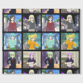 Cadeau Des filles amoureuses enveloppant du papier (Plat)